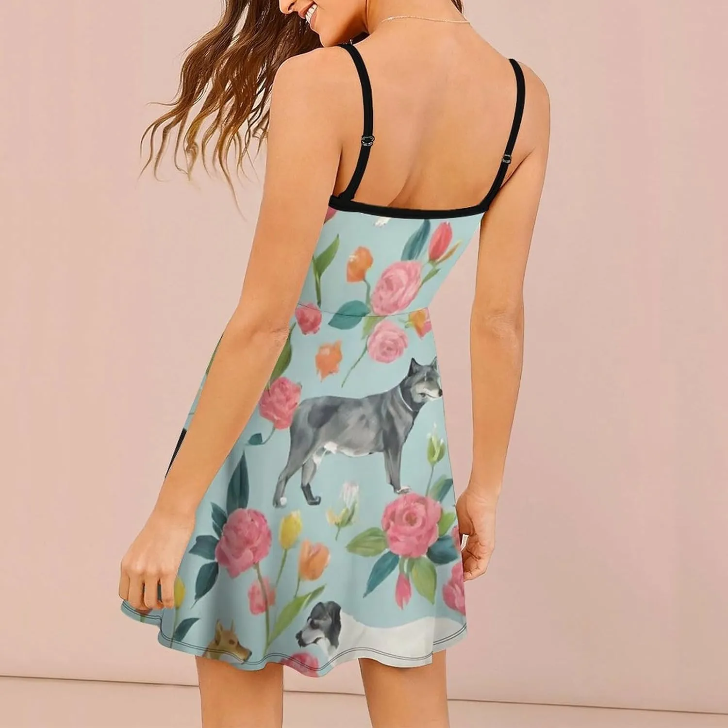 Women's Casual Loose Flowy Swing Shift Dresses for Vacation Party Wedding
