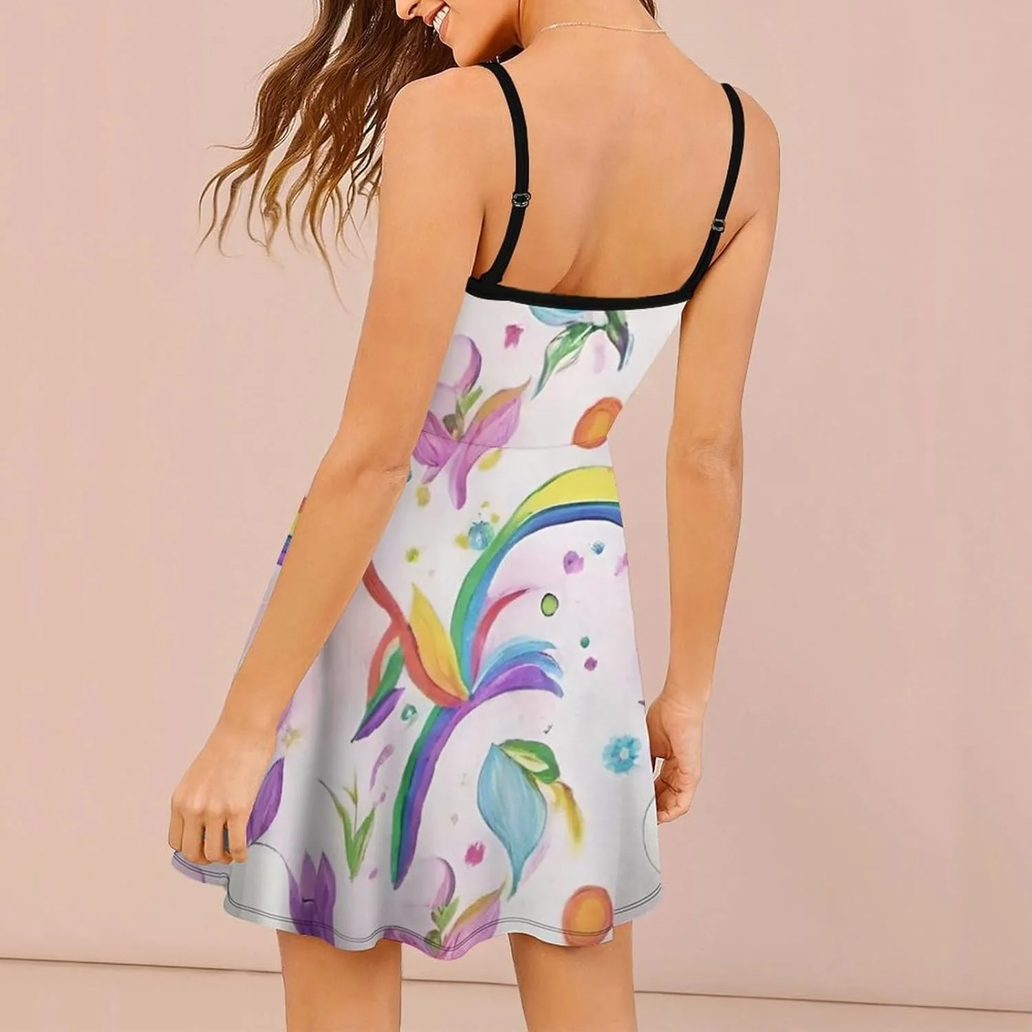 Women's Casual Swing Midi Sun Dress for Party Beach Date