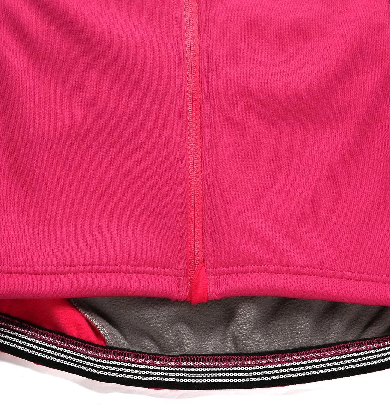 Women's Cycling Thermal Jacket Softshell Winter Long Sleeve Windproof Jersey