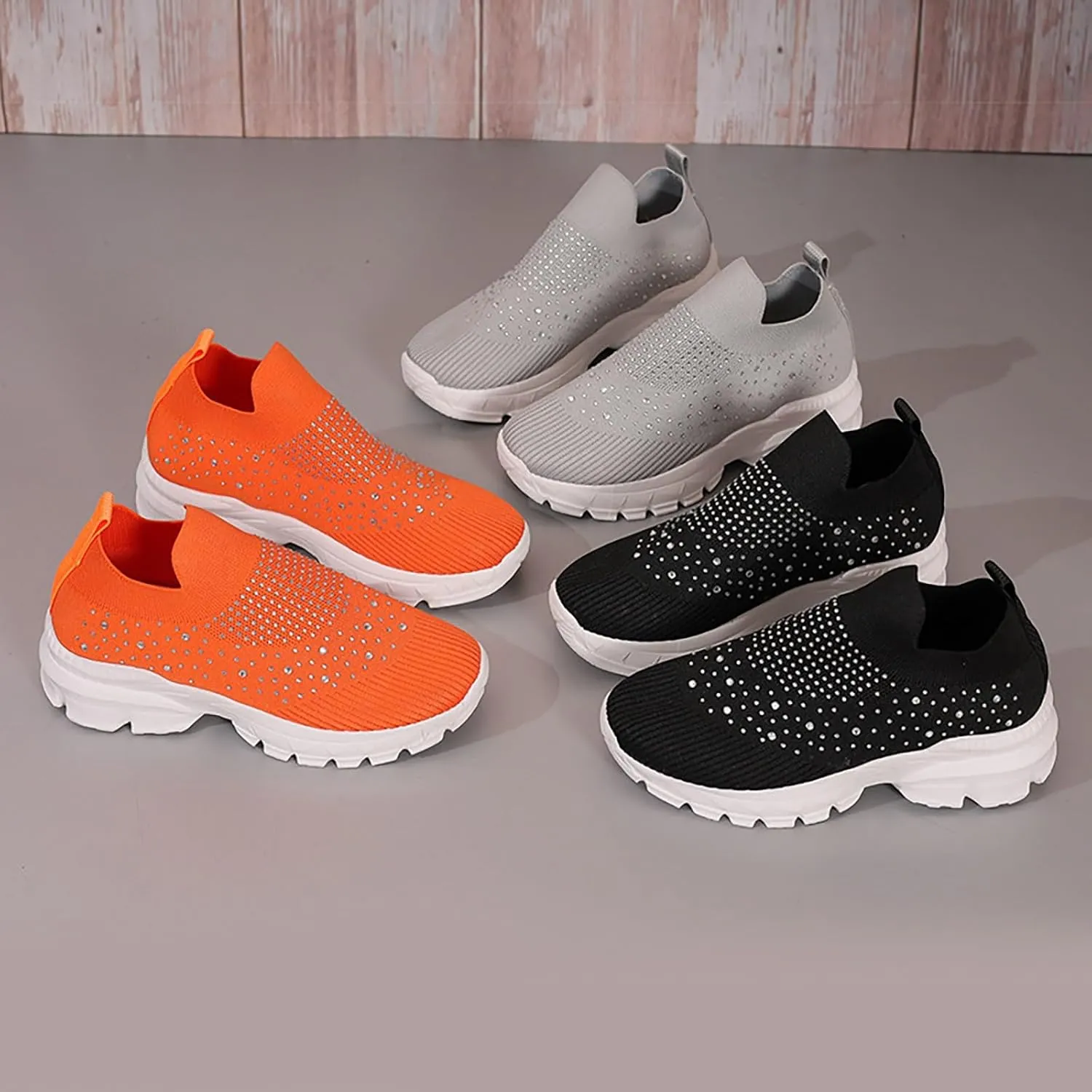 Women's Fashion Sneaker Non Slip Breathable Lightweight Comfortable Lace Up Walking Shoes Womens Women Shoes Loafers Womens High Top Sneakers