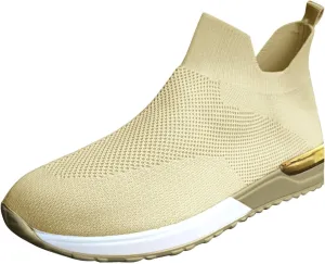 Women's Fashion Sneaker Womens Walking Shoes Slip On Fashion Platform Tennis Shoes Winter Loafers for Women Black Platform Sneakers for Women