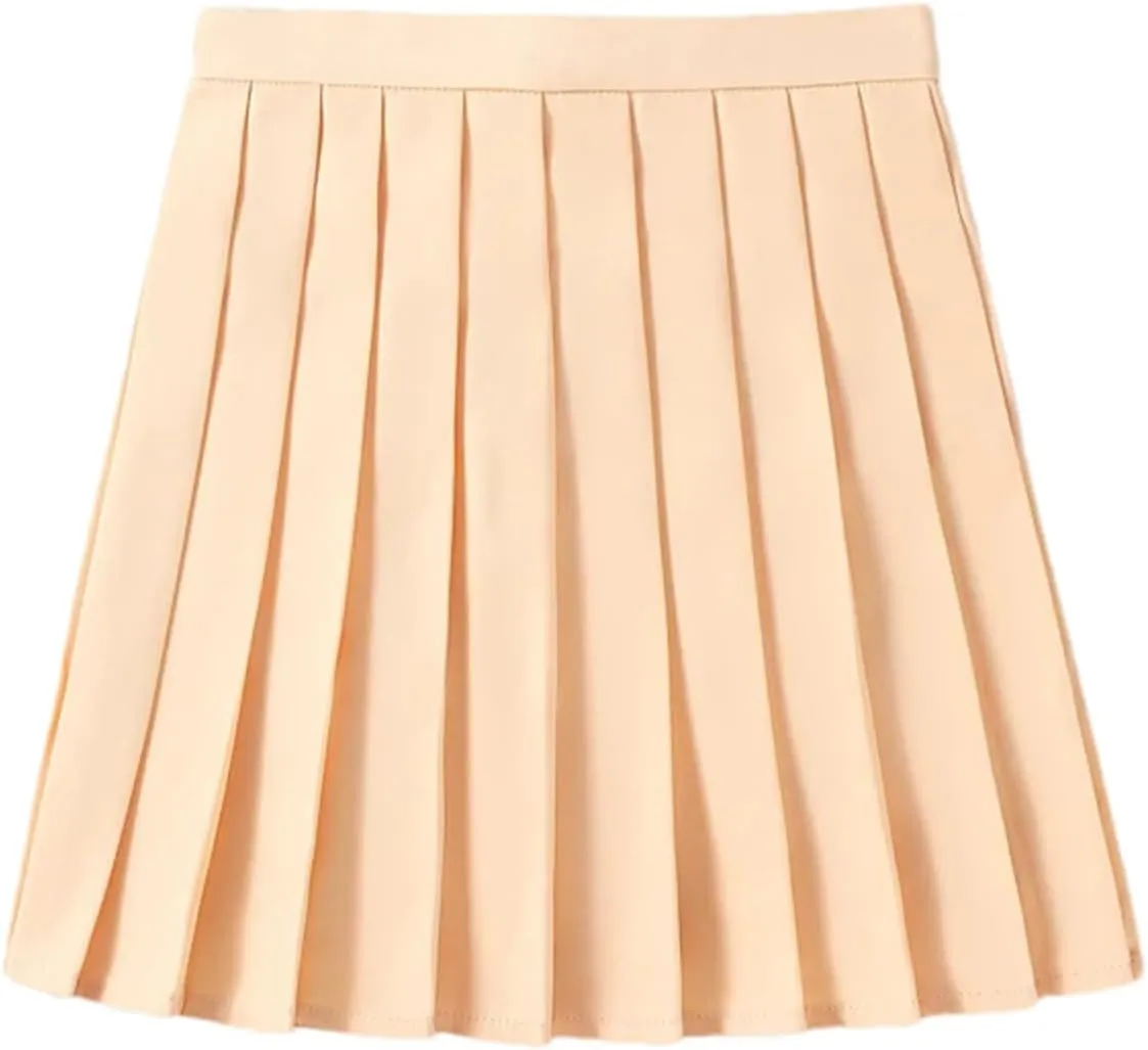 Women's High Waist A-Line Mini Pleated Skirt for School Girl Uniform - Summer Ladies' Clothes