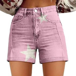 Womens High Waisted Wide Leg Denim Shorts 2025 Fashion Summer Hot Short Pants Loose Vintage Stretchy Jeans Shorts
