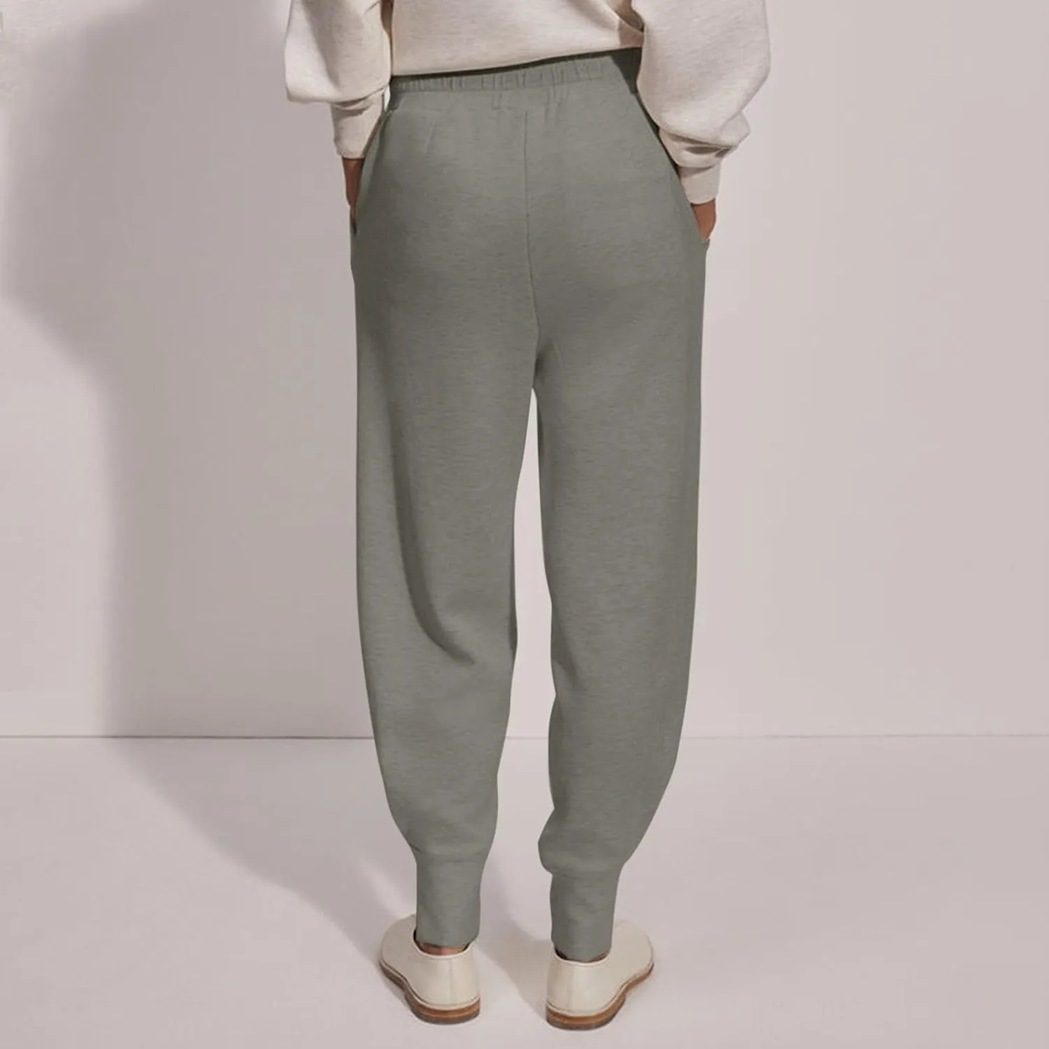 Womens Joggers with Pockets Fleece Lined Y2k Baggy Tapered Sweatpants Casual High Waisted Athletic Works Jogger Pants
