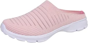 Womens Mesh Mules Orthopedic Sneakers for Women Arch Support Comfortable Slip On Walking Shoes Breathable Lightweight Running Shoes