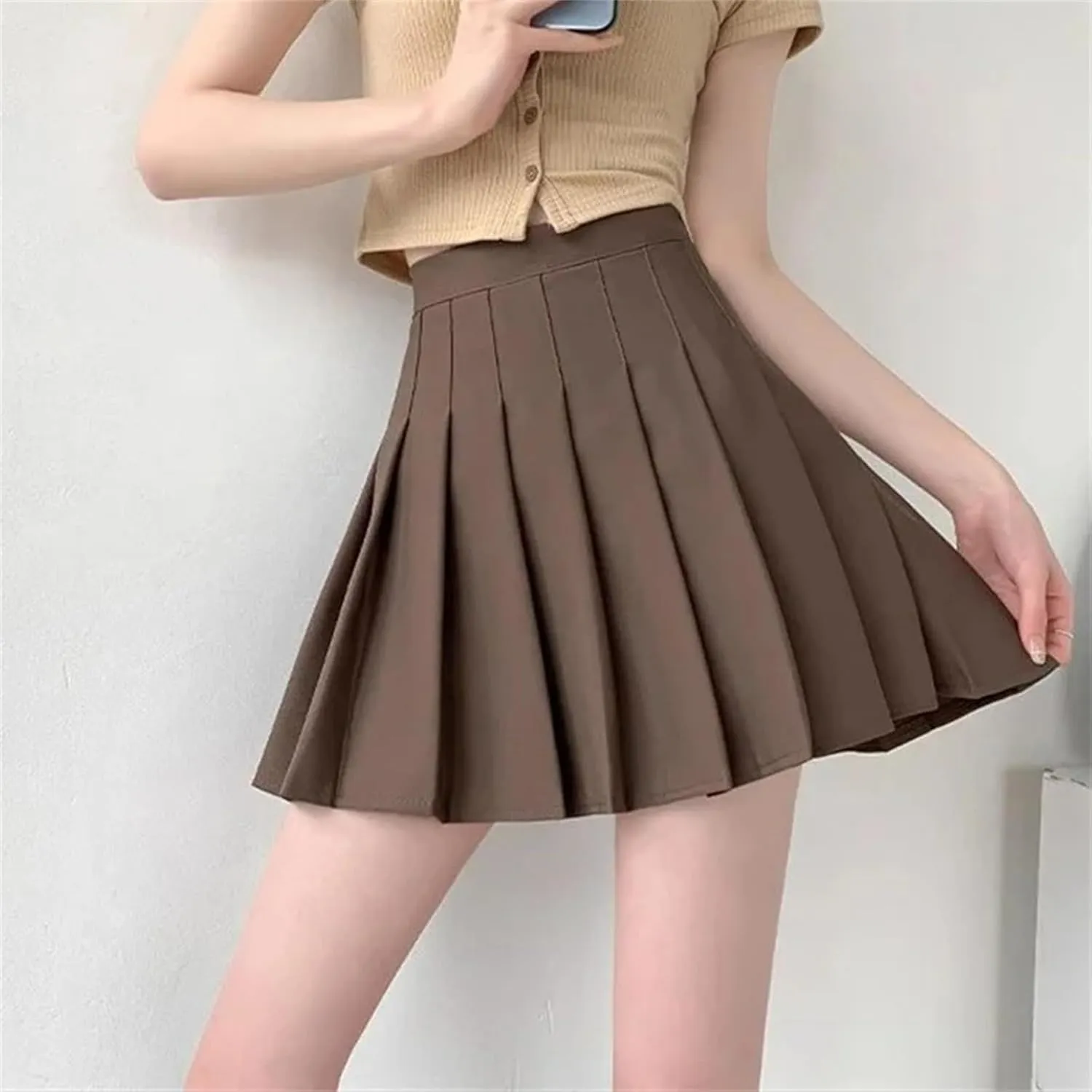 Women's Sexy High Waist Vintage Mini Pleated Skirt for Summer - Tennis Dance Casual Mini Skirts