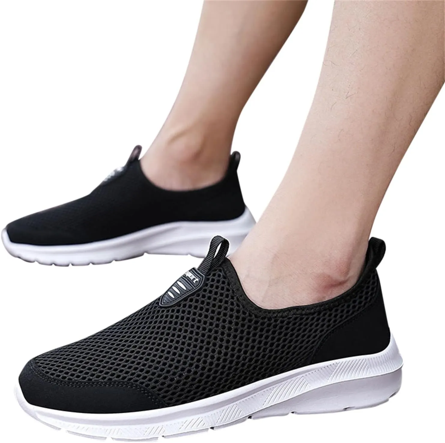 Womens Slip on Walking Shoes Comfort Lightweight Running Shoes for Men Loafers Dressy Casual Shoes Dress Sneakers Brown Tennis Shoe White Loafers