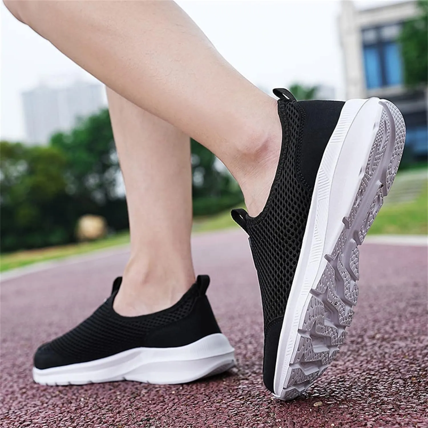 Womens Slip on Walking Shoes Comfort Lightweight Running Shoes for Men Loafers Dressy Casual Shoes Dress Sneakers Brown Tennis Shoe White Loafers