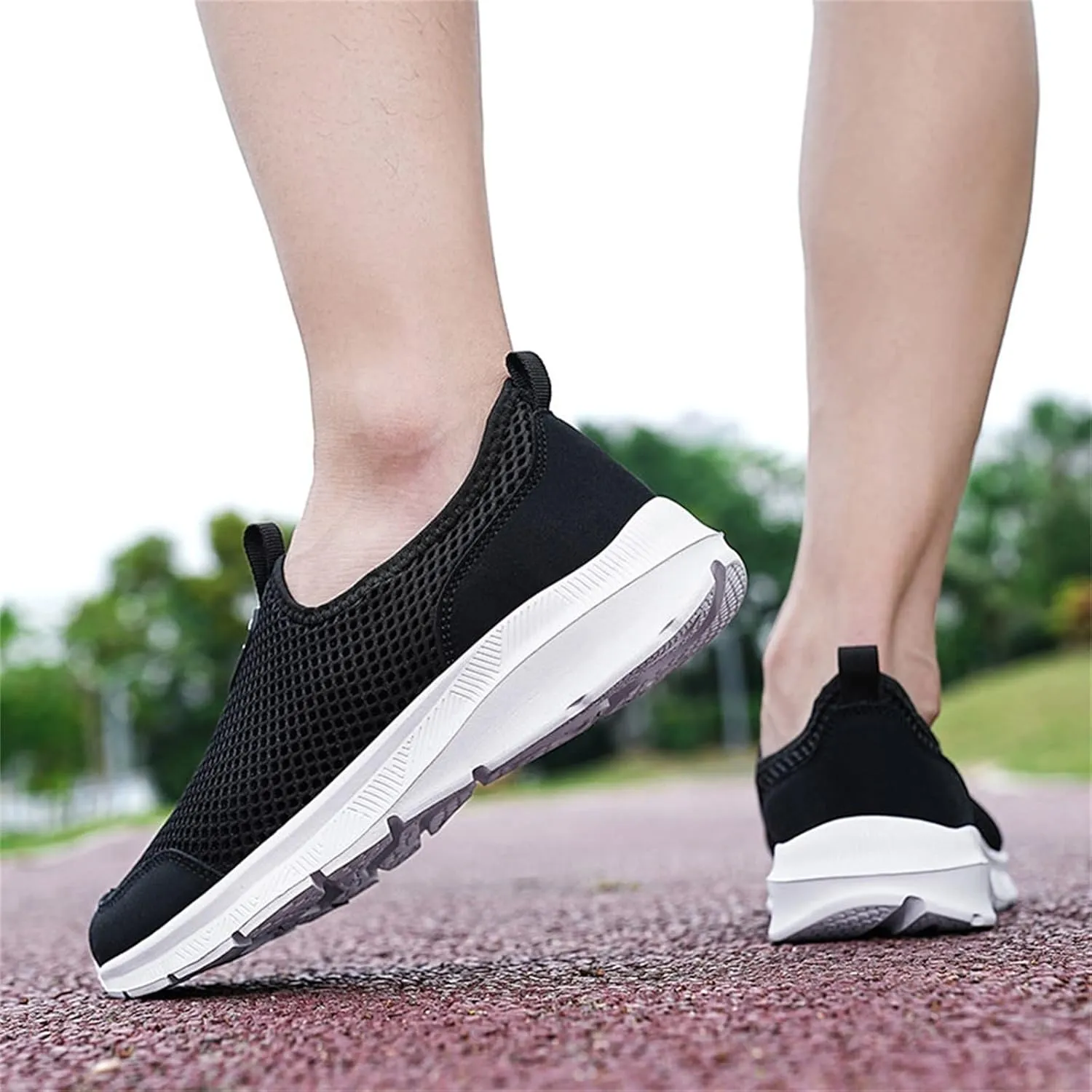 Womens Slip on Walking Shoes Comfort Lightweight Running Shoes for Men Loafers Dressy Casual Shoes Dress Sneakers Brown Tennis Shoe White Loafers