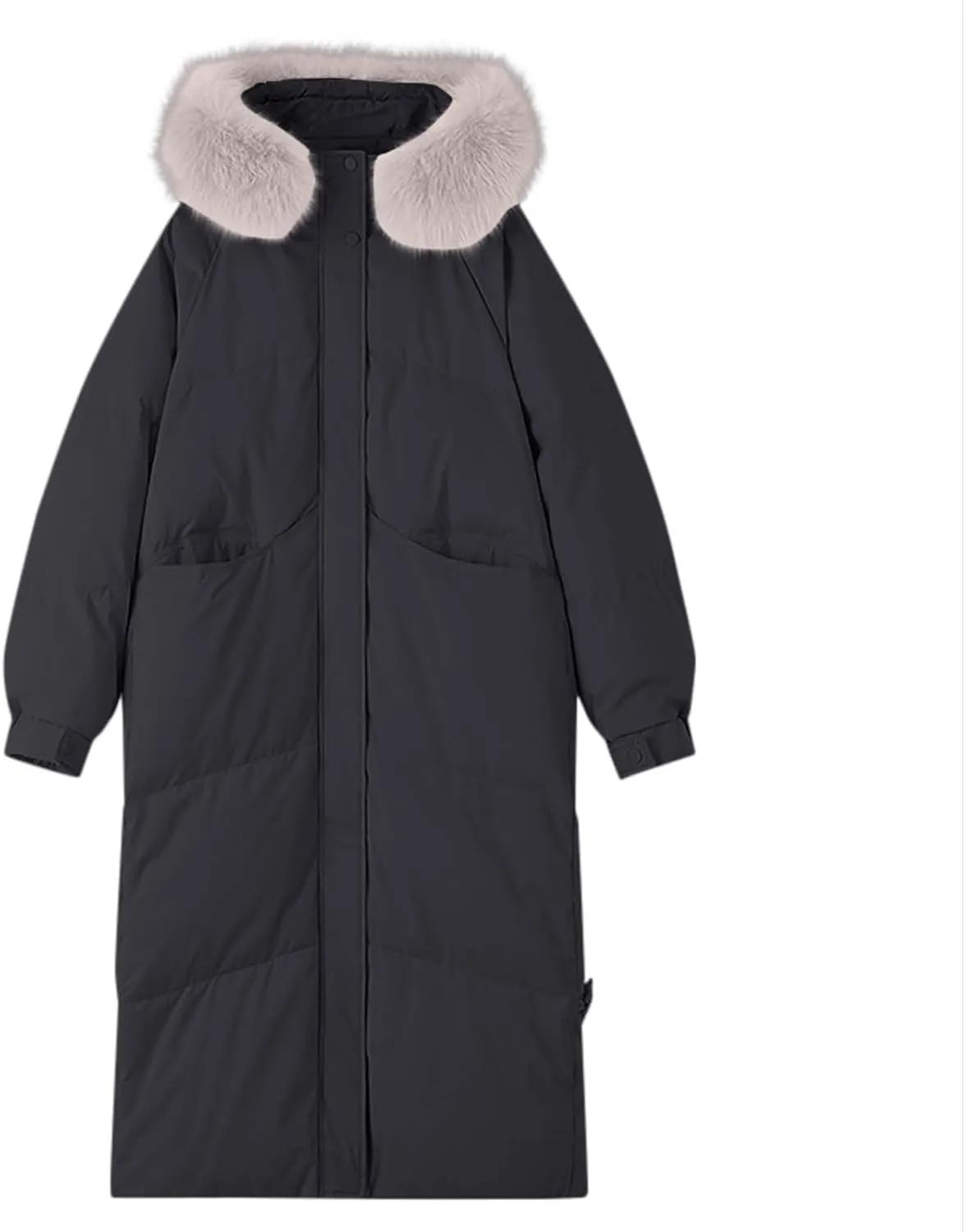 Women's Winter Long Puffer Coats Hooded Zip Up Casual Thickened Down Jackets 2024 Trendy Warm Clothes Outerwear