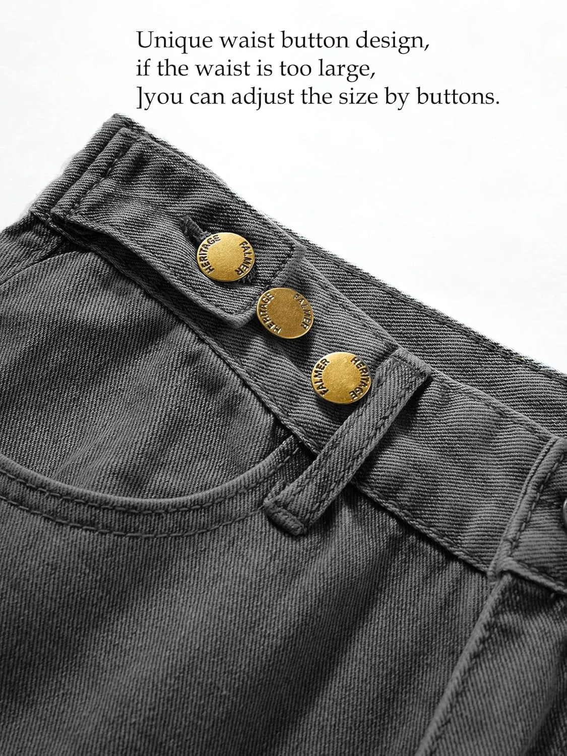 Xineicy Women's Baggy Boyfriend Jeans High Waist Distressed Denim Pants Wide Leg Straight Trousers Streetwear Pants