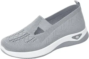 Zapatos Ortopédicos para Mujer Ligeros y Anchos, Women's Orthopedic Walking Shoes Slip on Trainers Comfortable Casual Athletic Shoe Soft Soled Arch Support Hands-Free Sneakers