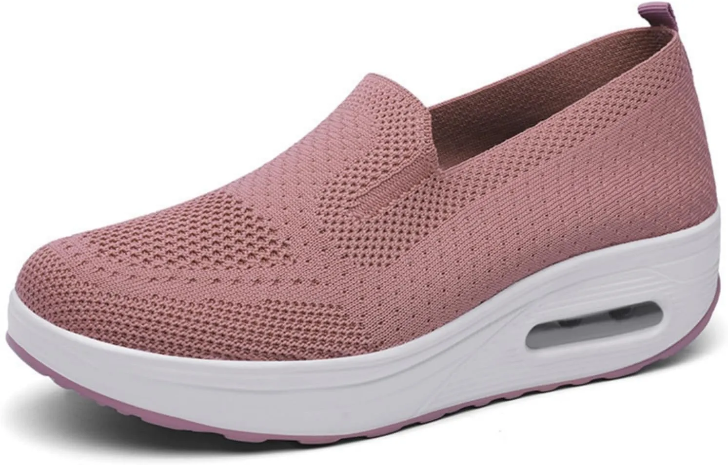 ZWRXW Diabetic Walking Shoes for Women Slip On Walking Running Shoes Slip-On Orthopedic Shoe with Arch Support Knit Upper Lightweight Sneaker for Swollen Feet Neuropathy,Plantar Fasciitis